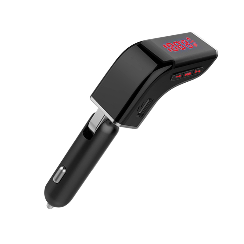 Kit de voiture Sans Fil Transmetteur Fm Bluetooth Mp3 Lecteur Audio Fentes Pour Cartes Et Double Usb Chargeur De Voiture
