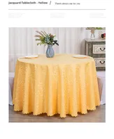 Nappe en polyester Jacquard Floral Design Style solide tissé fabriqué en Chine pour une utilisation en fête