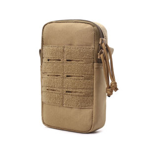 ซองหนังอเนกประสงค์แบบมีซิปกระเป๋าคาดเอวกระเป๋าโทรศัพท์มีซิปกระเป๋ากีฬายุทธวิธี - Product Image 1