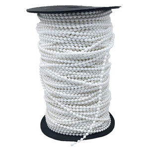 Rideau 4.5X6mm POM plastique chaîne boule blanche utilisée pour les stores - Product Image 1