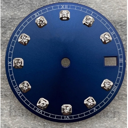 Esfera de reloj de 28.5mm con efecto sol y diamantes, accesorio modificado para movimiento mecánico NH35 NH36, piezas de reloj - Product Image 6