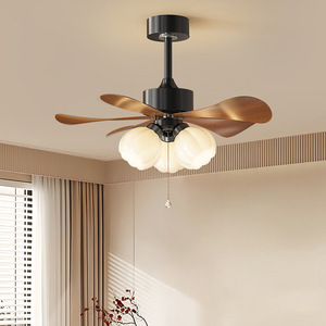 Ceiling Fan <b>Light</b> With 3 Color Changing <b>Led</b> Bulbs For Living <b>Room</b> And Dining <b>Room</b> Iron Body Abs Blades Copper Motor - Product Image 2