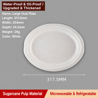 Assiettes carrées et plateaux ovales jetables en bagasse – Vaisselle en pulpe de canne à sucre en gros pour fêtes, restaurants et traiteurs