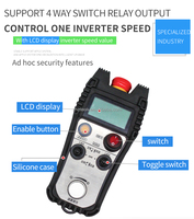 WiXHC DH02ST IP67 a prueba de agua Joystick Radio Control remoto industrial inalámbrico para grúa para máquina de tracción de cable de cabrestante