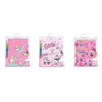 Diario con Accesorios de Dibujos Animados, 13x18 cm, 56 Páginas, Juego de Papel de Unicornio y Princesa para Niñas Preescolares, Portátil, Cuatro Estaciones, MAZZEO