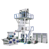 Machine de laminage de film plastique LDPE HDPE à trois couches Wuhan Jiusheng avec jauge d'épaisseur