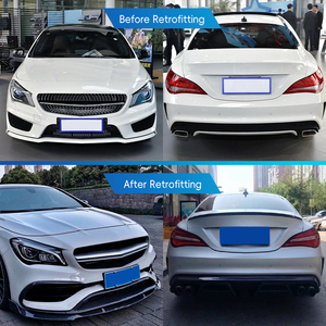 ชุดแต่งกันชนคาร์บอนไฟเบอร์แบบเปียกสำหรับรถเบนซ์ CLA W117 ปี 2013-2019 พร้อมไฟตัดหมอก - Product Image 2