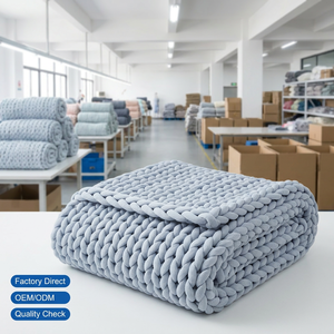 Venta al por mayor de fábrica: Manta con peso de algodón sostenible, acogedora y de diseño más reciente 2026, superventas para el hogar y dormitorio. - Product Image 5
