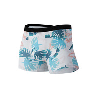 Caleçons Homme Nouvelle Mode Impression par Décharge Haute Élasticité Coupe Boxer Taille Moyenne Confortable