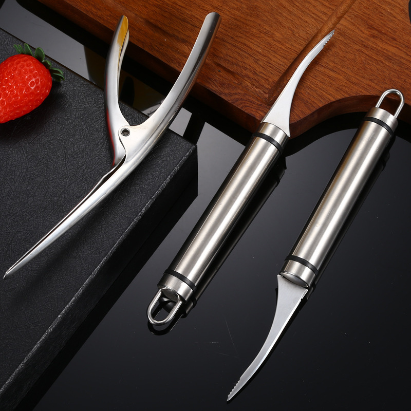 Best Price Stainless Steel Seafood Removing Lobster Line Kitchen Prawn Peeler Shrimp Cleaner Shrimp Thread Knife