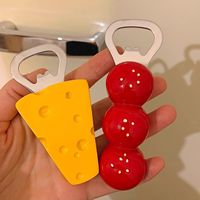 Ouvre-bouteille magnétique créatif et mignon en forme de gourde, autocollant pour réfrigérateur, pour usage domestique
