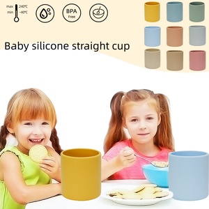 Biberon antidérapant en silicone sans BPA de qualité alimentaire pour bébé, tasse portable, <span class=keywords><strong>vaisselle</strong></span> pour enfants, machine de fabrication OEM - Product Image 1