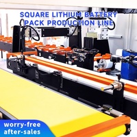 Lini Produksi Paket Baterai Lithium dengan Workstation Independen yang Hemat Ruang dan Transportasi Modul Manual