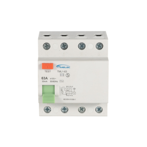 อุปกรณ์ป้องกันไฟรั่วชนิดอิเล็กทรอนิกส์ A 3P+N 63A RCCB(RCD) TML1-63 - Product Image 3