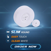 Éclairage Commercial Circulaire d'Urgence Anti-Panique/Sortie de Secours Double Lentille 360lm Auto-Testant Autonomie 3 Heures Batterie de Secours CE