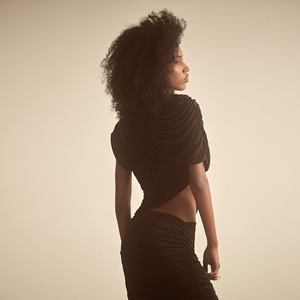 Haut asymétrique sans manches pour femme, couleur unie, coupe ajustée, en polyester - Product Image 4