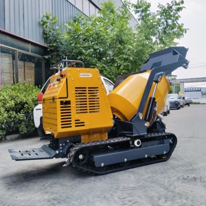 เครื่องผสมปูนแบบตีนตะขาบ YHMG YH750 รุ่นใหม่ล่าสุด สำหรับงานก่อสร้าง พร้อมรางยางทนทานต่อการสึกหรอ เหมาะสำหรับงานก่อสร้างในพื้นที่เกษตรกรรมที่เป็นโคลน ได้รับมาตรฐาน EPA - Product Image 6