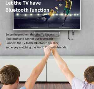 <span class=keywords><strong>Transmisor</strong></span> y receptor BT 5,3 2 en 1 Adaptador <span class=keywords><strong>de</strong></span> diente azul auxiliar inalámbrico <span class=keywords><strong>de</strong></span> 3,5mm - Product Image 2