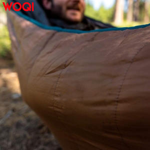 Saco de dormir tipo hamaca Woqi, color marrón, nailon 800g, ligero, híbrido, transpirable, para camping, senderismo, viajes, playa, jardín. - Product Image 3
