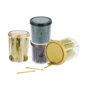 <span class=keywords><strong>Accesorios</strong></span> de herramientas de <span class=keywords><strong>peluquería</strong></span> de salón de diseño <span class=keywords><strong>profesional</strong></span> dispensador mágico tarro transparente para alfileres Almacenamiento de alfileres con tapas giratorias - Product Image 1