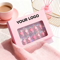 Cajas Modernas para Uñas Postizas, Logotipo Personalizado al por Mayor, Estuche para Uñas Ecológico con Protección UV