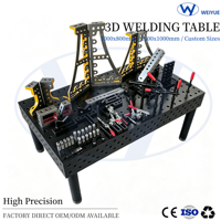 Plateforme de soudage 3D multifonctionnelle 1000*800*200mm |   Table en acier graduée pour l'entretien et la pose d'accessoires
