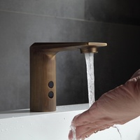 Robinet de lavabo à arrêt automatique avec capteur pour salle de bain, distributeur d'eau à détection de mouvement, contrôleur de robinet automatique