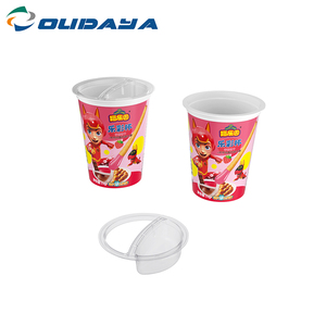 Gobelets à yaourt en plastique gaufré imprimés avec logo personnalisé IML 143ml avec couvercle pour <span class=keywords><strong>Activia</strong></span> Parfait et autres boissons - Product Image 2