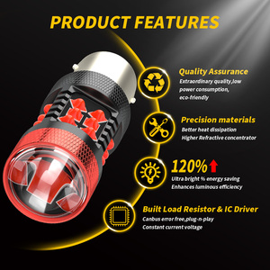 Lampadina <span class=keywords><strong>LED</strong></span> DXZ Canbu <span class=keywords><strong>P21W</strong></span> 1156/1157 30W 12-24V per Luci di Guida/Coda/Freno/<span class=keywords><strong>Retromarcia</strong></span>/Segnalazione Auto - Retrofit/Upgrade - Product Image 3