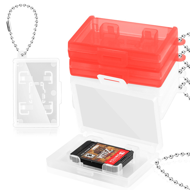 NEW Cartoon Game Card Storage Box OLED Storage Box Memory Card Storage Keychain Card Box