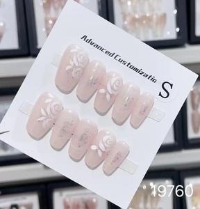 Venta al por Mayor de Fábrica: 10 <span class=keywords><strong>Uñas</strong></span> Postizas Hechas a Mano, Suministro Directo de Fábrica con Estilos Mixtos Personalizados Disponibles - Product Image 2