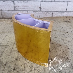 PVC e specchio acrilico forma di luna porta eleganti decorazioni di nozze centrotavola - Product Image 2