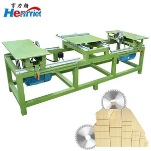 Woodworking simple sliding table saw, cutting board saw, double end automatic end trimming saw