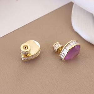 ต่างหูเงินแท้ S925 ดีไซน์หรูหรา รูปทรงหยดน้ำ ประดับเพชรซิคอน สไตล์ยุโรปอเมริกัน สำหรับคนมีระดับ ขายส่ง - Product Image 3