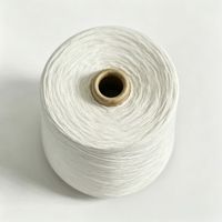 Qianshou 21S Bright White High-Tenacity 100% Polyester Raw Pattern Ring Spun Yarn Normal Twist Sewing Knitting Weaving Socks