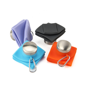 Bouteille d'eau pliable en silicone 700 ml, <span class=keywords><strong>mini</strong></span>-gourde portable pour activités de plein air, voyages et sports - Product Image 2