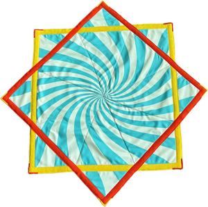 Panno Rotante Personalizzabile in <span class=keywords><strong>Cotone</strong></span>/Poliestere Flow Star Square Spinning Cloth Dapo 26 Pollici, Stile Party, Delicato sulla Pelle, alla Moda - Product Image 1