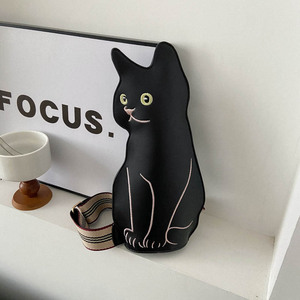 Lot Porte-monnaie Et Trousse Chat Noir - Reflets D'Art - Noir - Femme