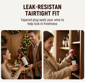 Bouchons à vin, bouchon en silicone pour <span class=keywords><strong>Prosecco</strong></span>, bouchon pour <span class=keywords><strong>bouteille</strong></span> de vin, bouchon à champagne en forme de chapeau de cowboy, cadeau amusant pour les amateurs de vin - Product Image 6