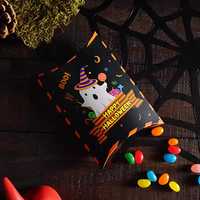 Offre Spéciale : Dossiers en Carton Recyclable pour Bonbons, Biodégradables, Écologiques, Portables, Motif Citrouille de Dessin Animé pour Halloween