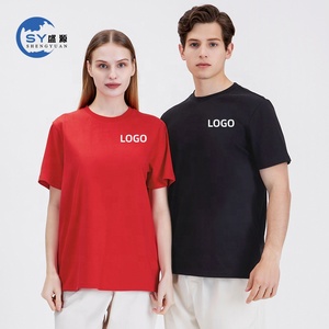 Custom Embroidery logo Men'Cotton Short Sleeve T-Shirt for Women Promotional Shirt Cultural Shirt Clothing Customization T Shirt