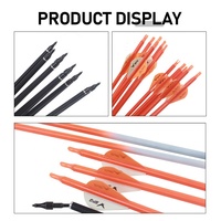 Flèches de chasse en carbone mixte pour tir à l'arc, pointe remplaçable de 6,2 mm, pour arcs à poulies et arcs classiques, accessoires professionnels