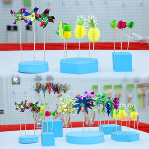 卸売 15cm ホイル製カクテルウッドピック カップケーキトッパー ケーキデコレーション用つまようじ 結婚式パーティー用ピック - Product Image 4