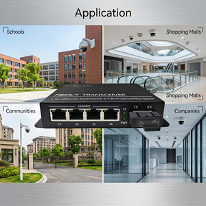 Tincam 4-Port 10/100M โหมดเดียวไฟเบอร์คู่ความจุ1G ตัวแปลงสัญญาณใยแก้วนำแสง1G VLAN POE สวิตช์เครือข่าย VLAN POE - Product Image 4