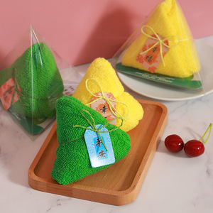 Serviettes Cadeaux pour le Festival des Bateaux-Dragons en Coton Pur, Motif Zongzi, Logo Personnalisable pour Promotions et Cadeaux d'Employés - Product Image 2