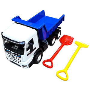 Heavy Duty Plastic Dump Truck Sand <b>Toy</b> <b>Set</b> with Shovel and Rake for Kids Beach Play - Product Image 1