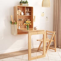 Bureau d'étude pliable et peu encombrant Bureau flottant avec rangement Table à manger murale
