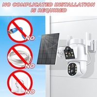Cámara CCTV solar PTZ inalámbrica IP66 Sistema DE SEGURIDAD impermeable para exteriores con tarjeta SIM 4G y aplicación ICSEE
