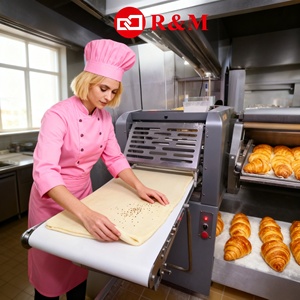 <span class=keywords><strong>Laminoir</strong></span> à Pâte Automatique Commercial pour Baklava, Pâtisserie, Croissant et Pâte à Pain - Product Image 1
