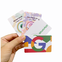 Tarjeta de revisión personalizada PVC NFC 213 Facebook/Tik Tok/Instagram Social Media App Tap Business NFC Card